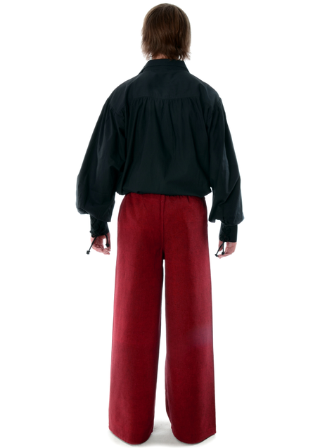Mittelalter Hose Jovelin in Rot Rückansicht