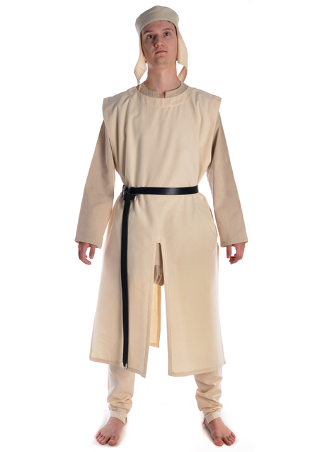 Mittelalter Waffenrock Durendal in Beige Frontansicht
