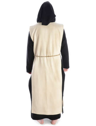 Mittelalter Skapulier Vivianz in Beige Rückansicht