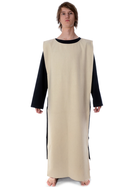 Mittelalter Skapulier Vivianz in Beige Frontansicht 2