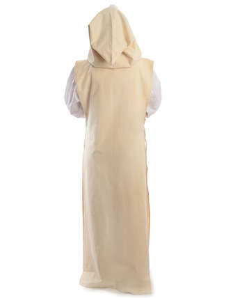 Mittelalter Skapulier Kriemhild in Beige Rückansicht