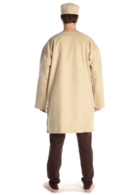Mittelalter Tunika Dietrich in Beige Rückansicht 2