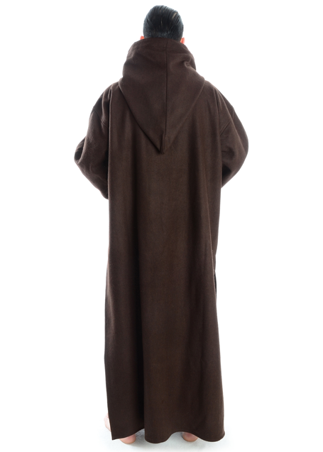 Mittelalter Mönchskutte Heimrich in Braun Rückansicht