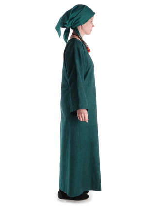 Mittelalter Kleid Sigune in Grün Seitenansicht