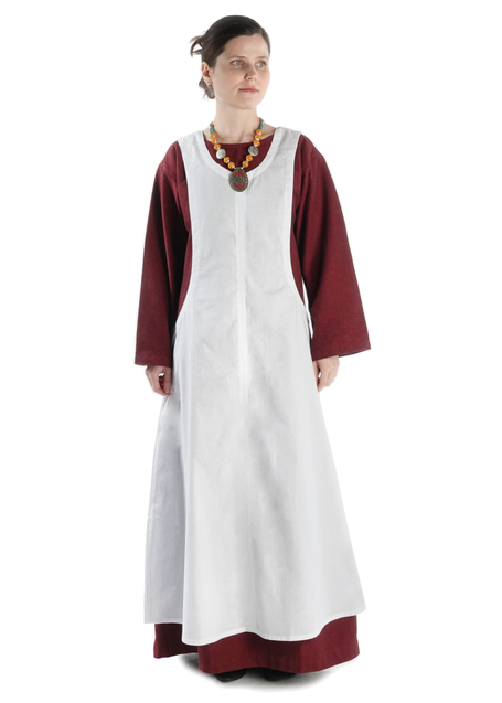 Mittelalter Kleid Sigune in Rot Frontansicht 3