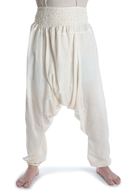 Mittelalter Hose Tantris in Beige Frontansicht