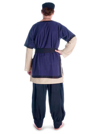 Römer Tunika Gunther in Blau Rückansicht