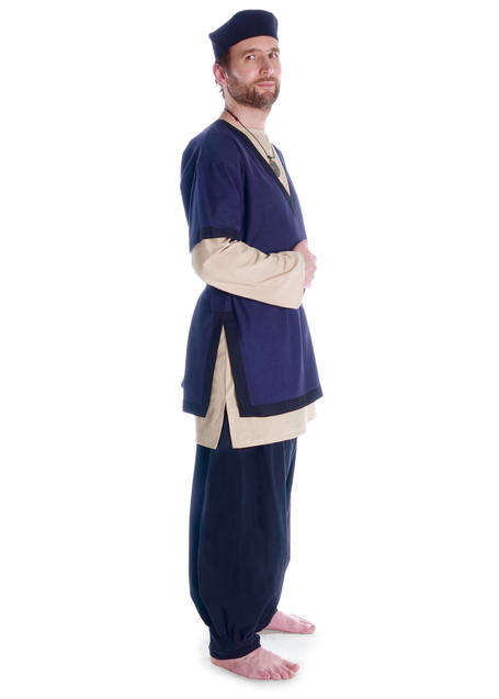 Römer Tunika Gunther in Blau Seitenansicht