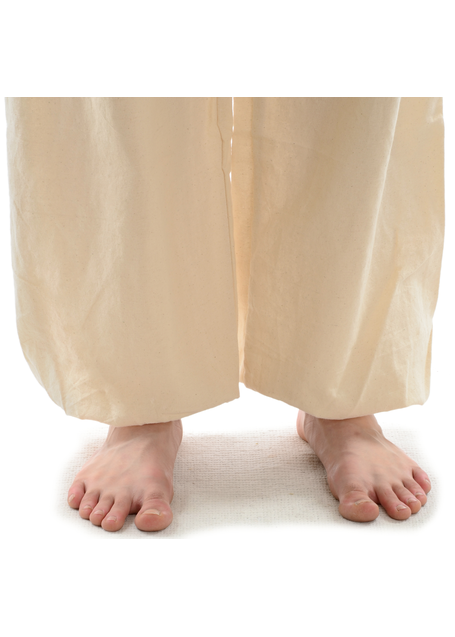 Mittelalter Hose Kurvenal in Beige Detailansicht