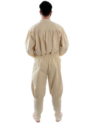 Wikinger Hose Loki in Beige Rückansicht 2