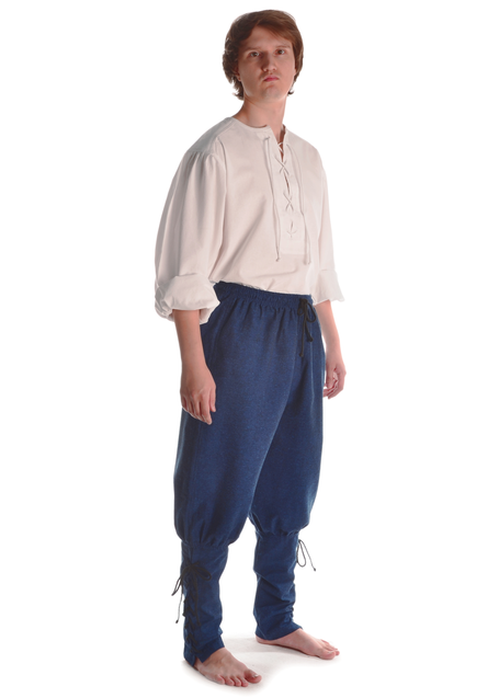 Wikinger Hose Loki in Blau Seitenansicht