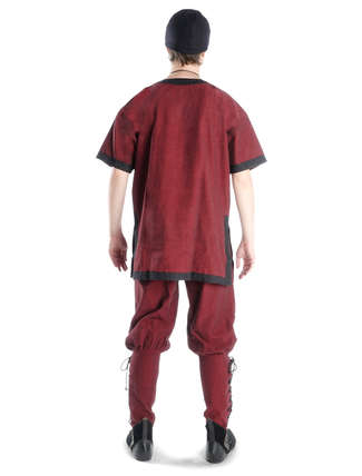Wikinger Hose Loki in Rot Rückansicht