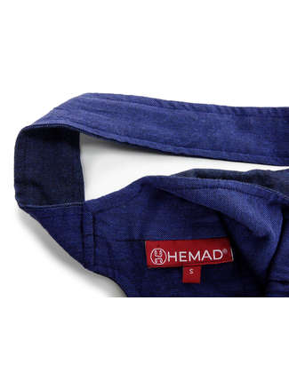 Mittelalter Tasche Amalaberga in Blau Detailansicht