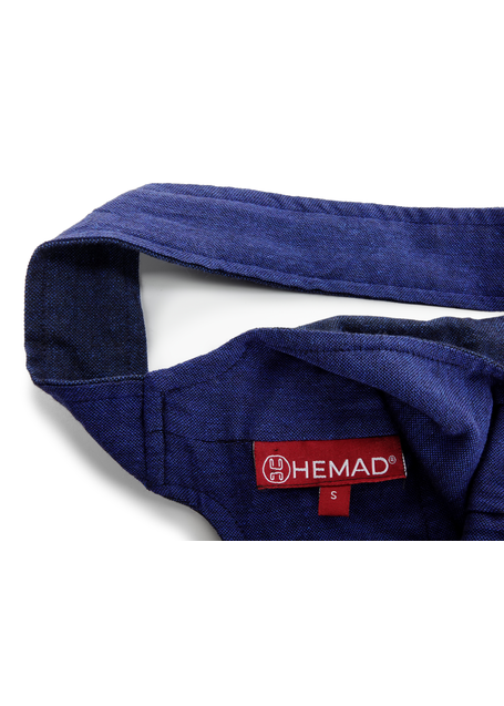 Mittelalter Tasche Amalaberga in Blau Detailansicht