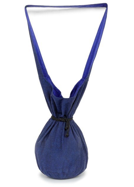 Mittelalter Tasche Irmenfried in Blau Frontansicht