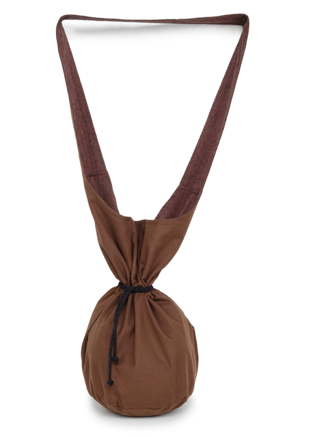 Mittelalter Tasche Irmenfried in Braun Frontansicht