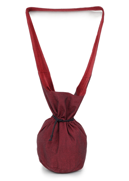 Mittelalter Tasche Irmenfried in Rot Frontansicht 2