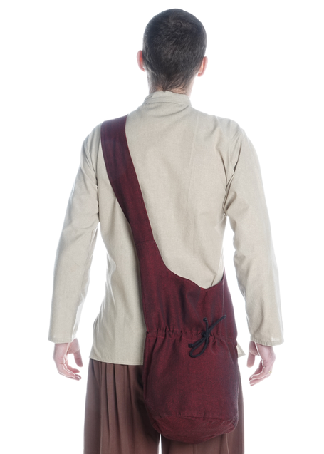 Mittelalter Tasche Irmenfried in Rot Frontansicht 4