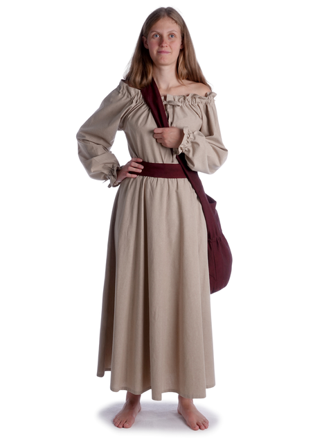 Mittelalter Tasche Irmenfried in Rot Frontansicht 6