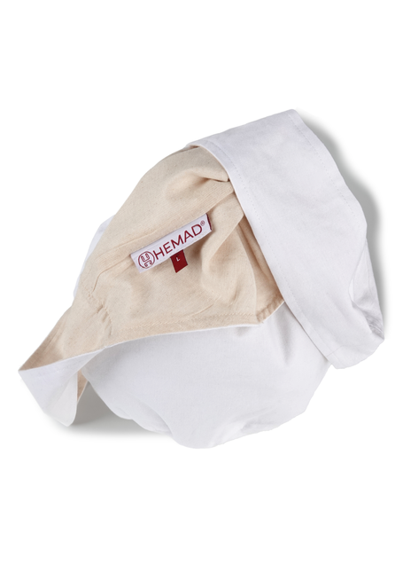 Mittelalter Tasche Irmenfried in Weiß Detailansicht