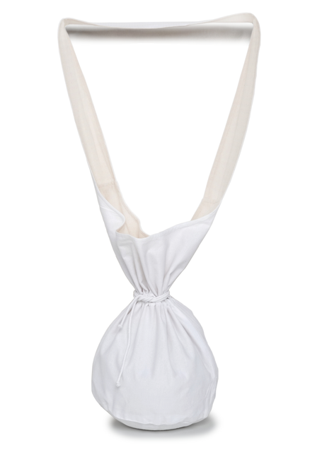 Mittelalter Tasche Irmenfried in Weiß Frontansicht