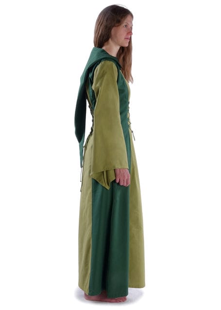 Mittelalter Kleid Liebgart in MISSING: lightgreen-green Seitenansicht 3