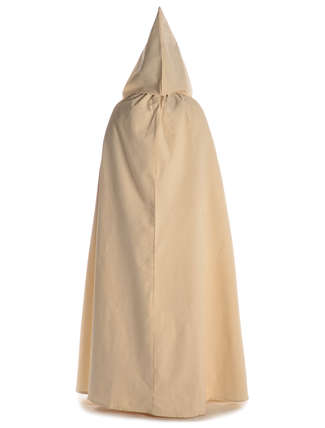 Mittelalter Umhang Sunnhild in Beige Rückansicht