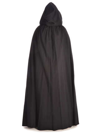 Mittelalter Umhang Sunnhild in Schwarz Rückansicht