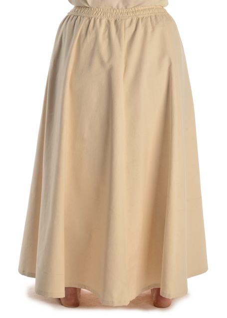Mittelalter Rock Duzabel in Beige Rückansicht