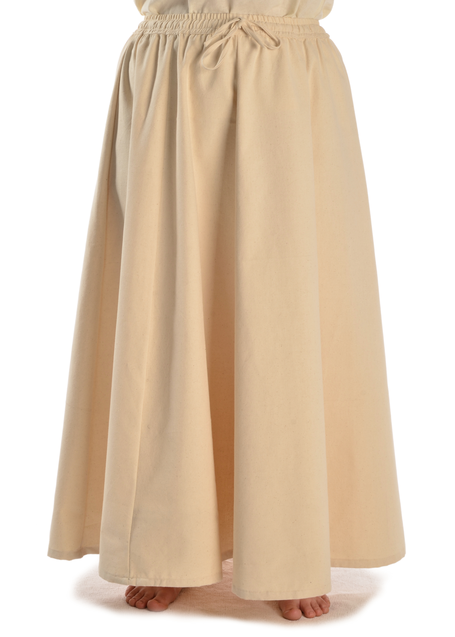 Mittelalter Rock Duzabel in Beige Frontansicht 3