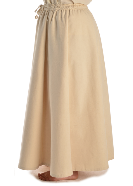Mittelalter Rock Duzabel in Beige Seitenansicht