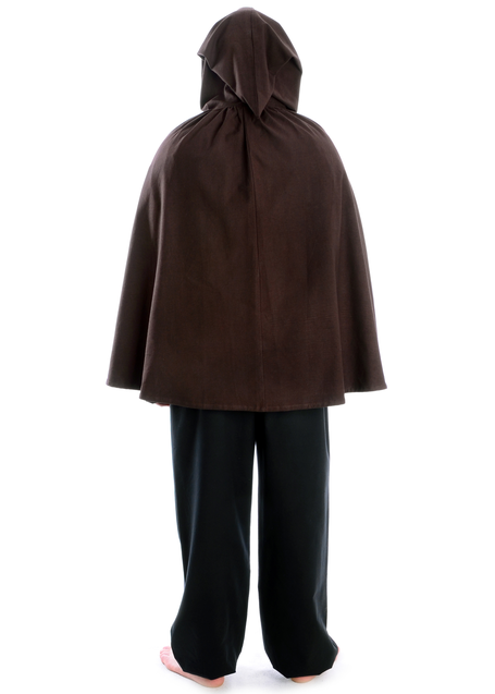 Mittelalter Umhang Grine in Braun Rückansicht 2