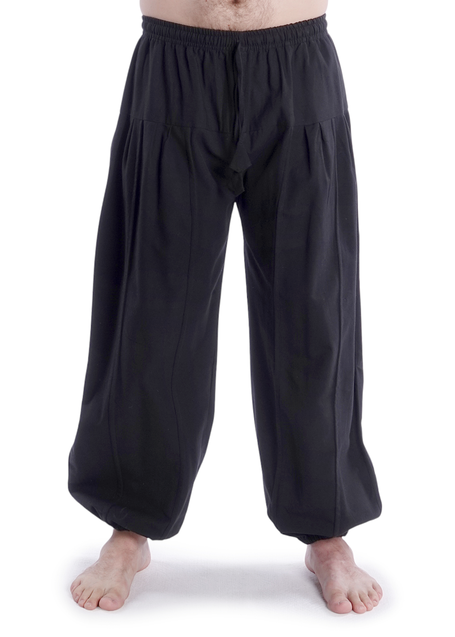 Mittelalter Hose Tristan in Schwarz Frontansicht 5