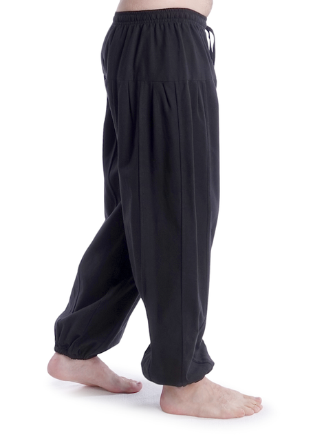 Mittelalter Hose Tristan in Schwarz Seitenansicht 4