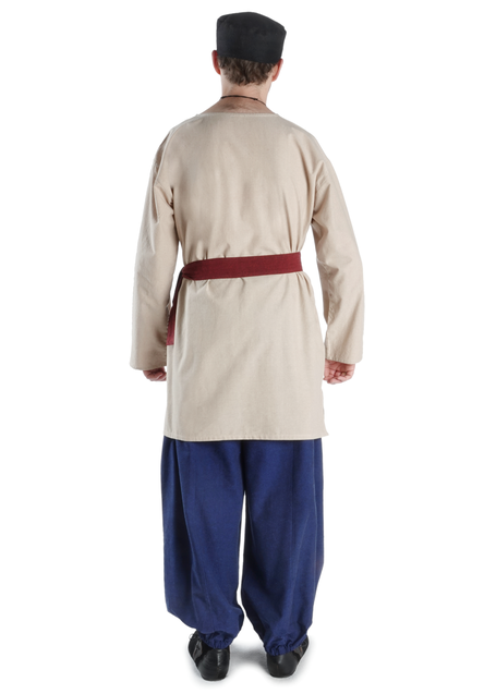 Mittelalter Hose Riwalin in Blau Rückansicht 2