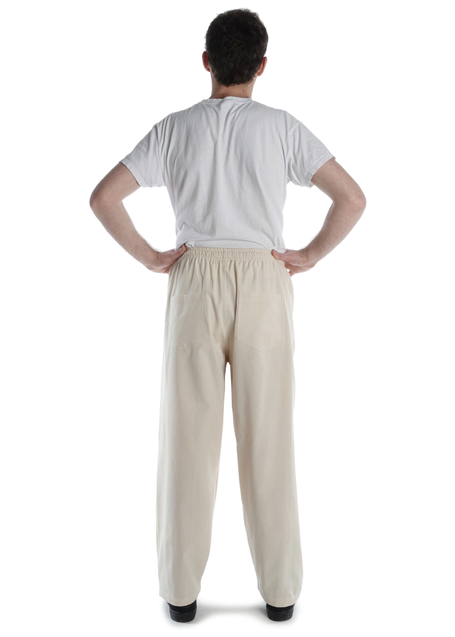 Mittelalter Hose Gurmun in Beige Rückansicht