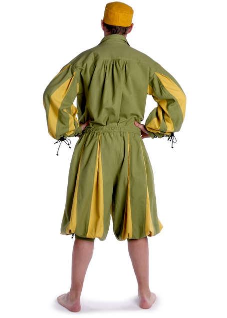 Landsknecht Schnürhemd Titurel in MISSING: lightgreen-yellow Rückansicht 2