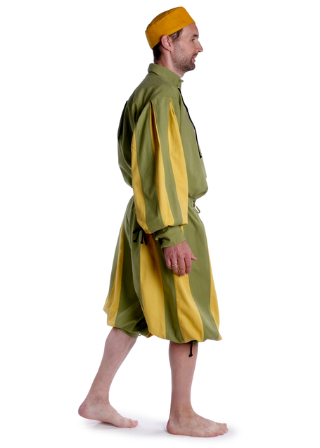 Landsknecht Schnürhemd Titurel in MISSING: lightgreen-yellow Seitenansicht 2