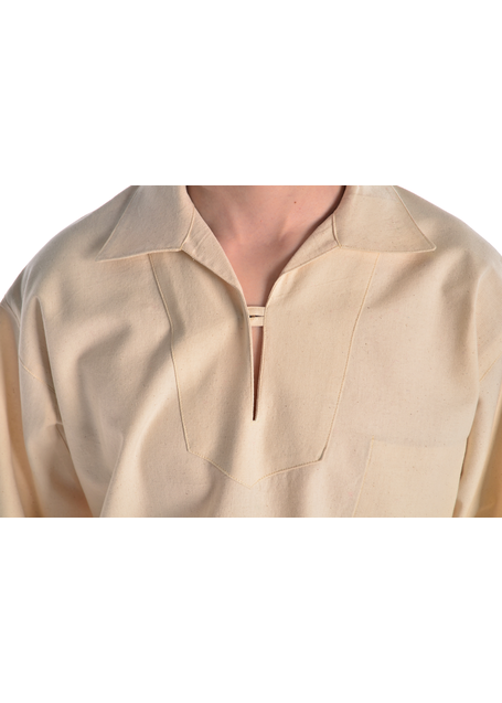 Korsaren Hemd Kaylet in Beige Detailansicht