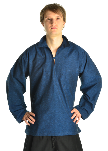 Korsaren Hemd Kaylet in Blau Frontansicht