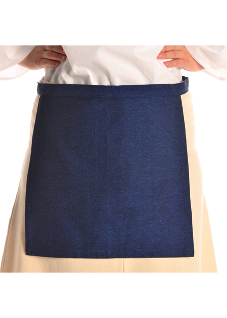 Mittelalter Schürze Bearosche in Blau Frontansicht