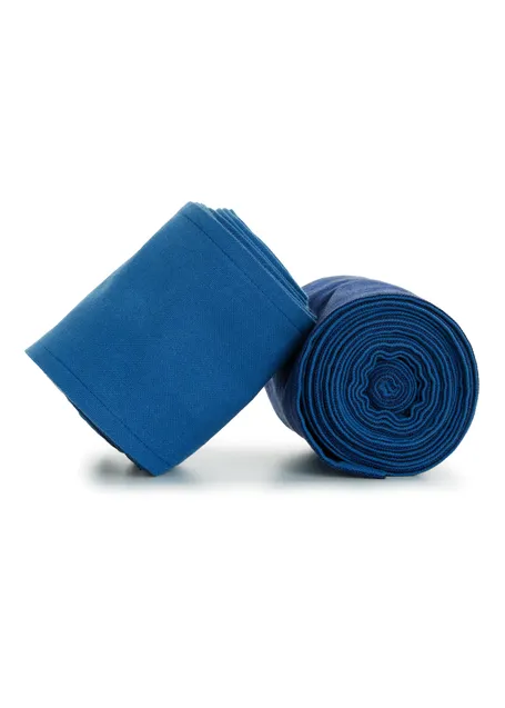 Mittelalter Wadenwickel Balder Set mit Fibeln in Königsblau Detailansicht 4