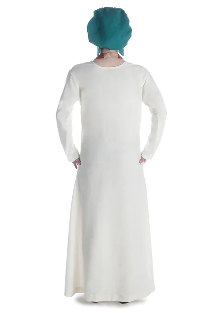 Mittelalter Cotte Meliur in Beige Rückansicht