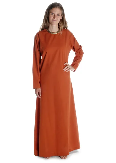 Mittelalter Cotte Meliur in Orange Frontansicht