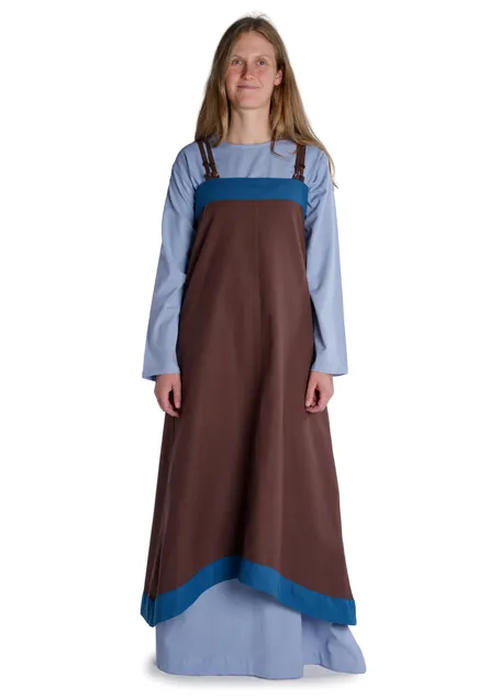 Mittelalter Cotte Meliur in Hellblau Frontansicht 2