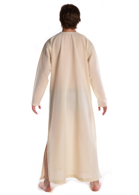 Mittelalter Cotte Pantonopier in Beige Rückansicht