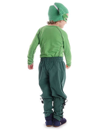 Mittelalter Kinder Hose Sigestab in Grün Rückansicht