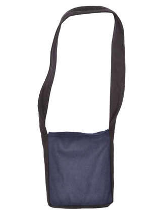 Mittelalter Tasche Dwain in Schwarz-Blau Rückansicht