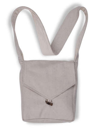 Mittelalter Tasche Larie in Beige Frontansicht