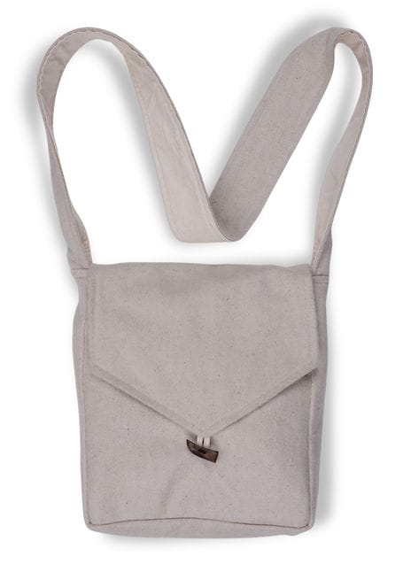 Mittelalter Tasche Larie in Beige Frontansicht